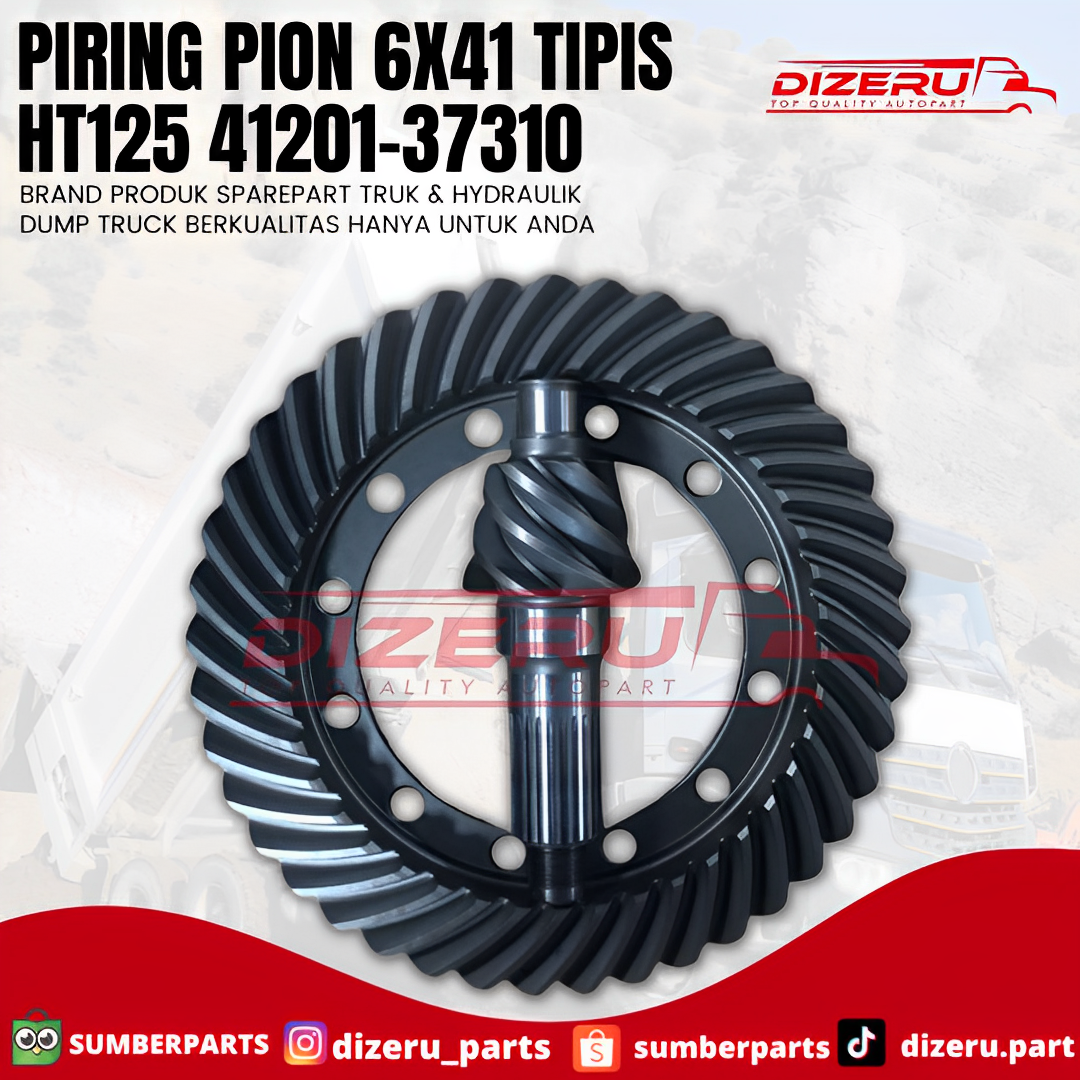 Piring Pion 6x41 Tipis HT125 41201-37310